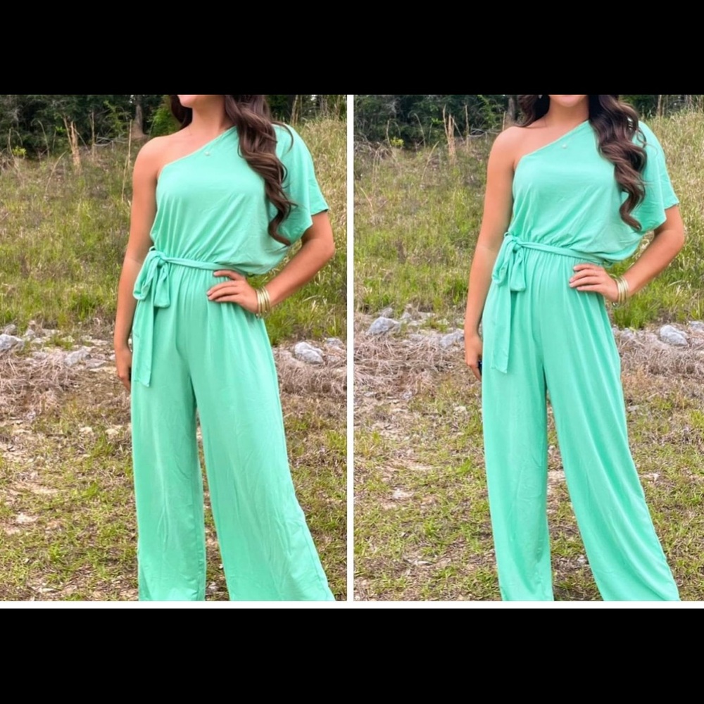 New mint green jumpsuit